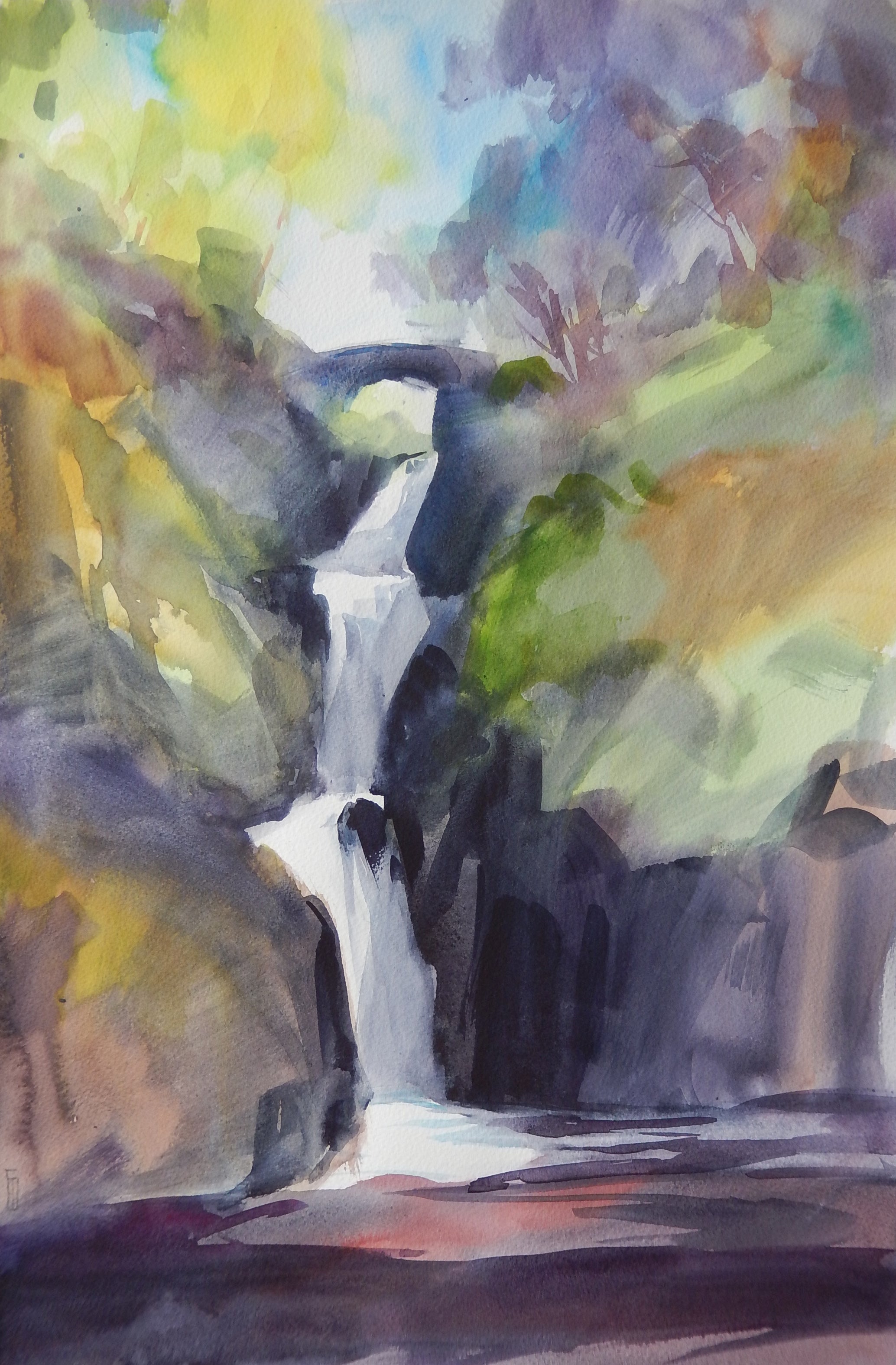 Aira Force Waterfall, Version 1 – Julia Borodina Fine Art